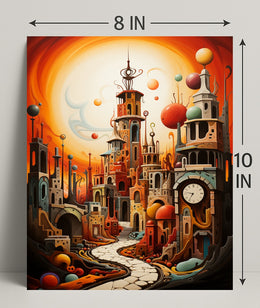 Surreal Cityscape Surreal Poster