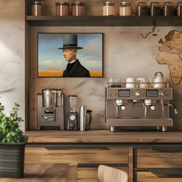 Timeless Elegance: Man in Top Hat Historical Poster
