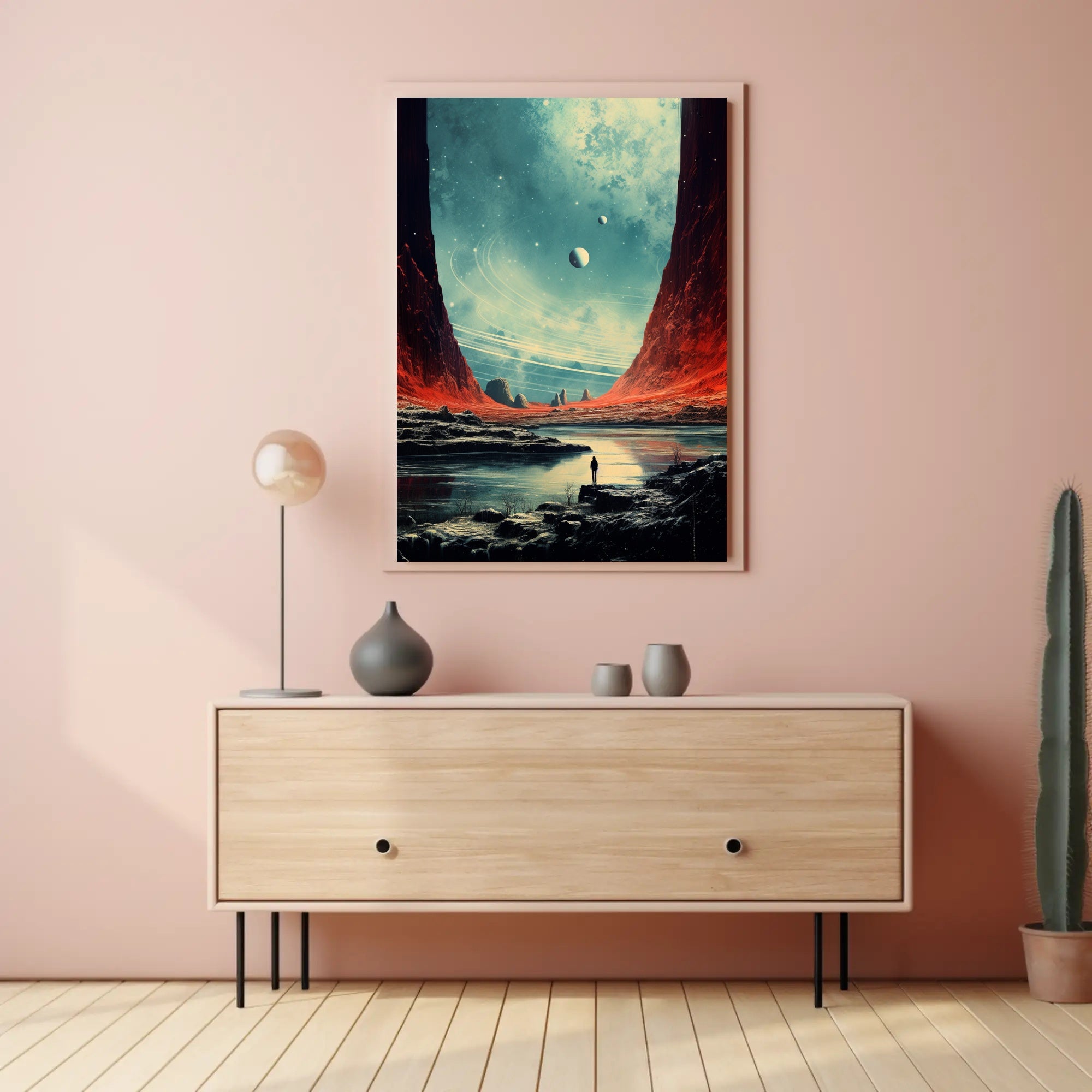 Cosmic Landscape Exploration Poster PosterGoat