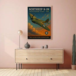 Northrop N-1M 1940 Aviation Art Poster Print