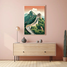 Great Wall of China Travel Adventure Poster