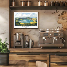 Sete Cidades Tranquil Landscape Travel Poster