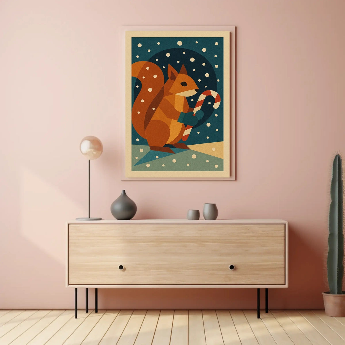 Winter Squirrel Poster