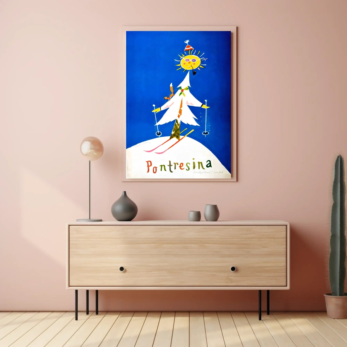 Pontresina Winter Wonderland Poster
