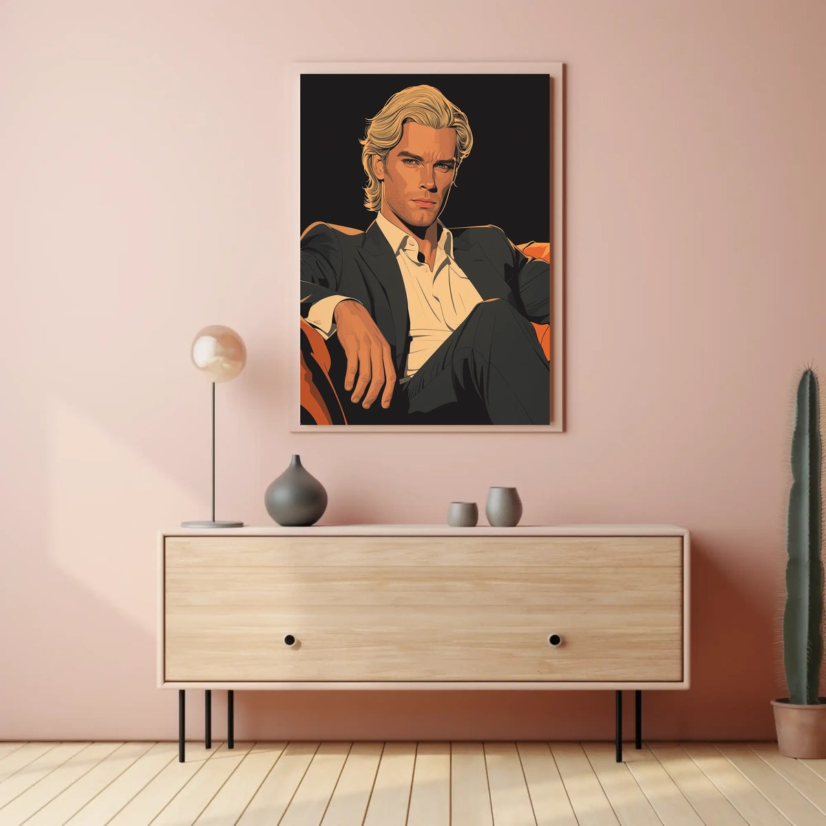 The Confident Gaze Poster