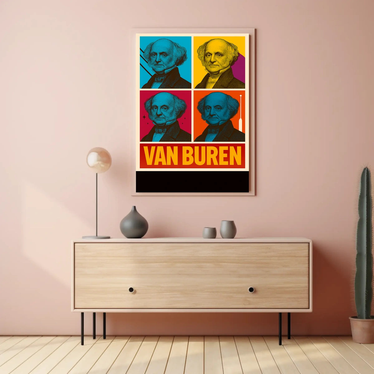 Martin Van Buren Pop Art Poster