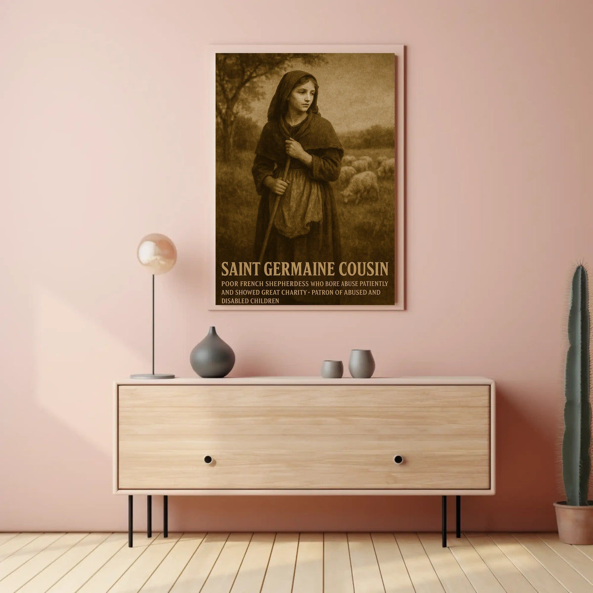 Saint Germaine Cousin Patron Of Abused Poster