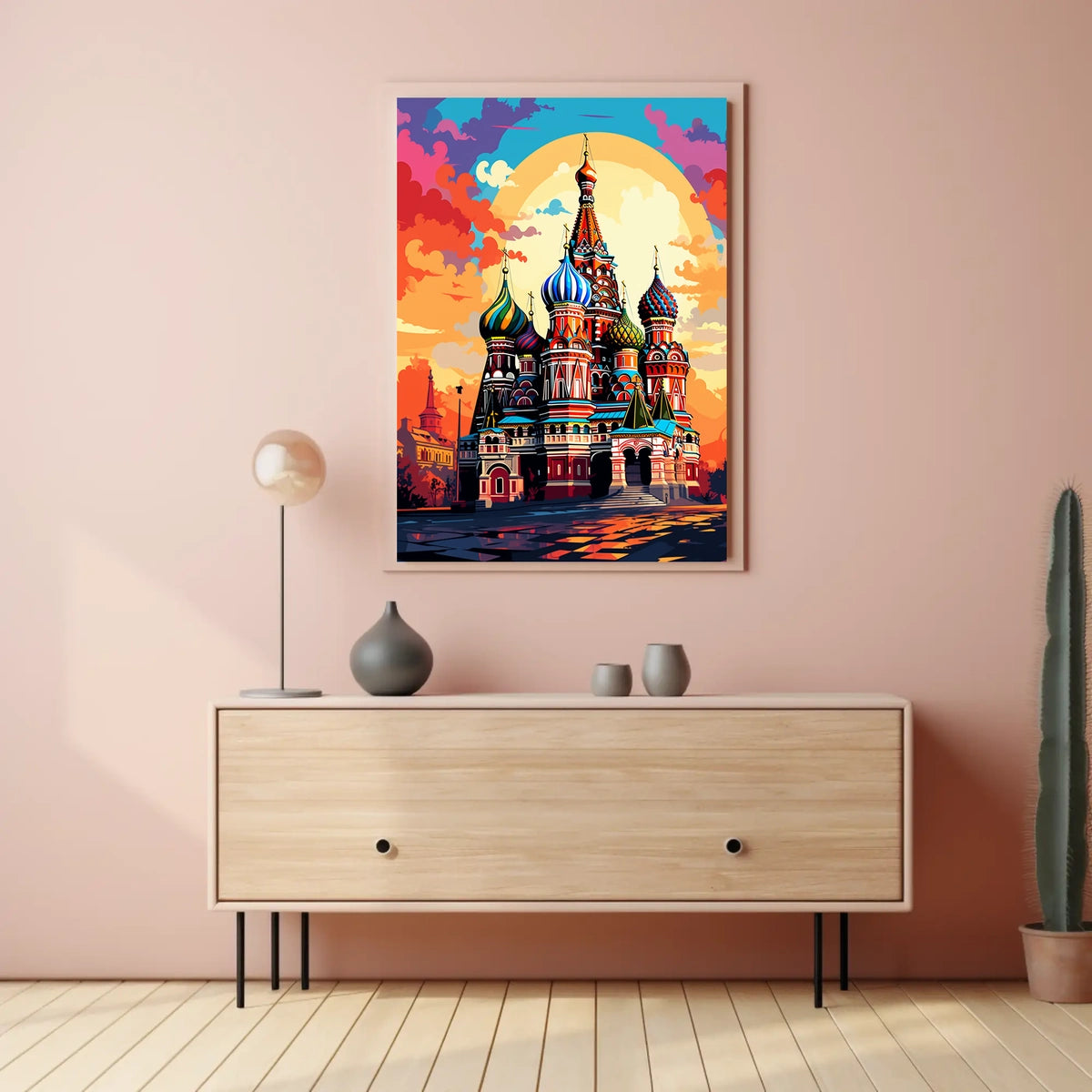 Iconic Surreal Saint Basil's Poster in Artistic Category