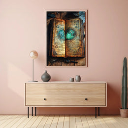 Ancient Mystical Book Fantasy or Mythology Poster