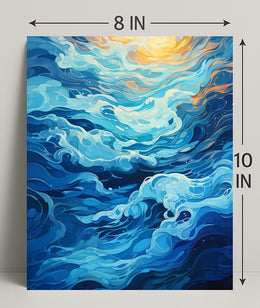 Oceanic Whirl Poster