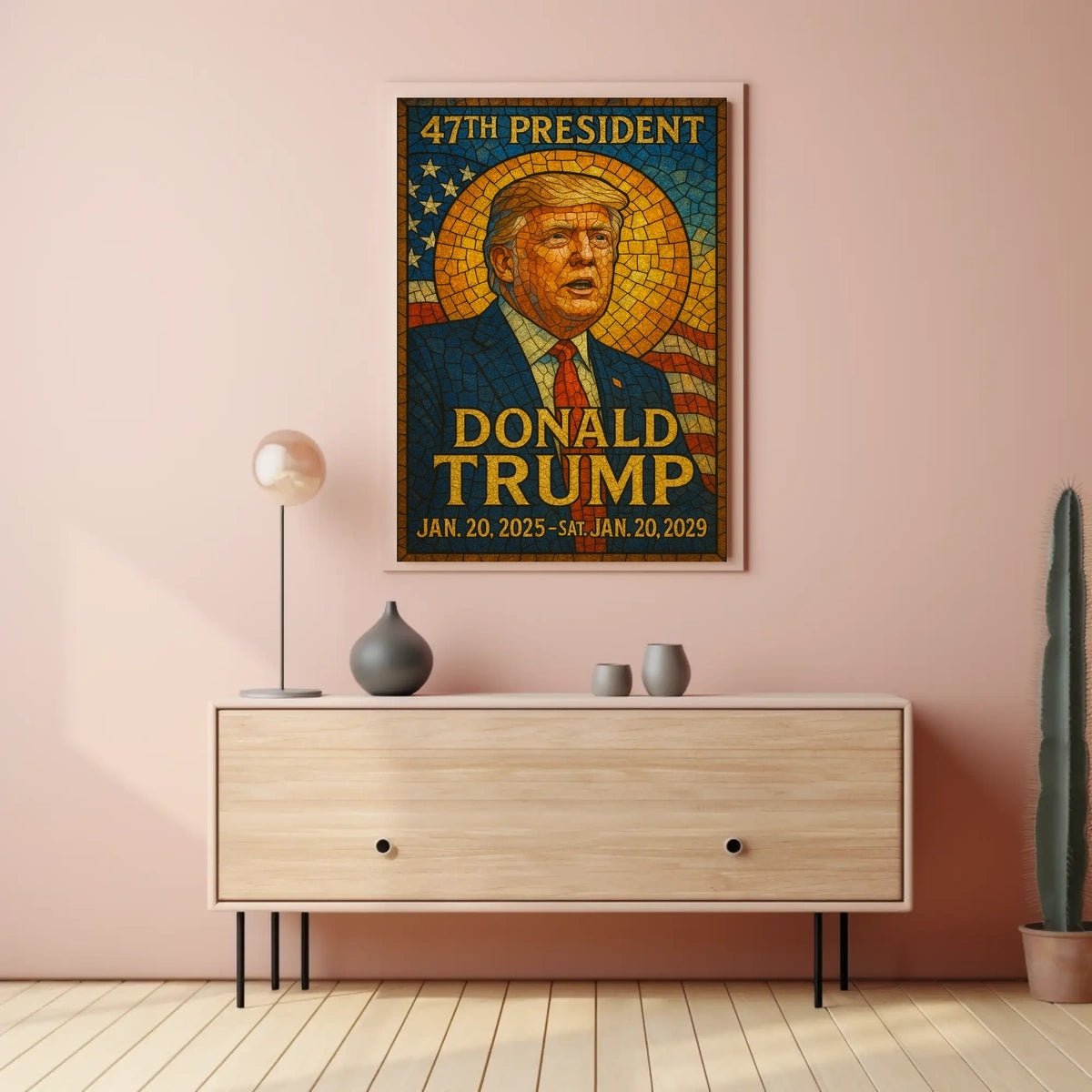 Trump 47th President Patriotic Decor Lovers Poster