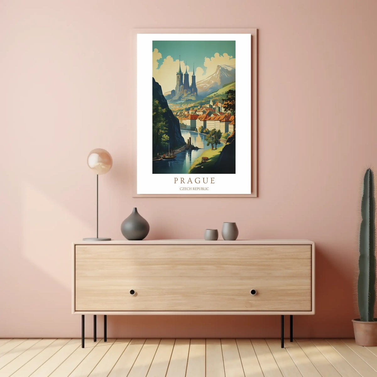 Prague A Scenic View Poster
