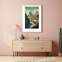 Prague A Scenic View Poster