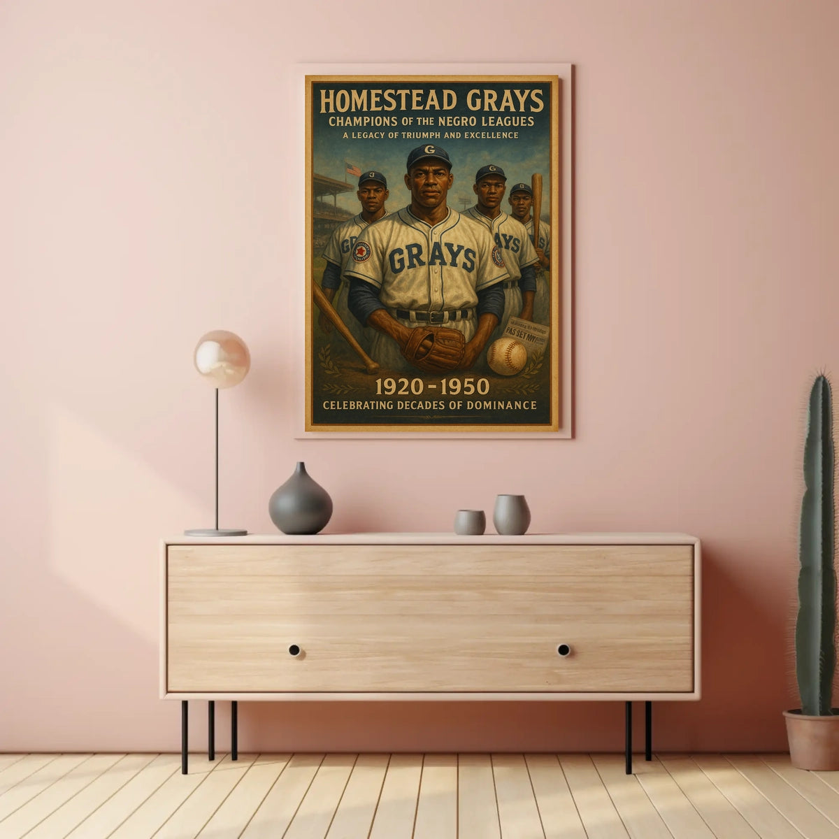 Homestead Grays Champions of the Negro Leagues Poster