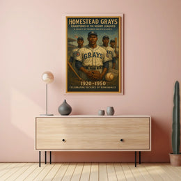 Homestead Grays Champions of the Negro Leagues Poster
