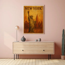 New York Iconic Skyline Poster