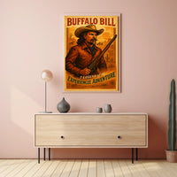 Buffalo Bill Legend Of Adventure Poster Vintage Wall Art