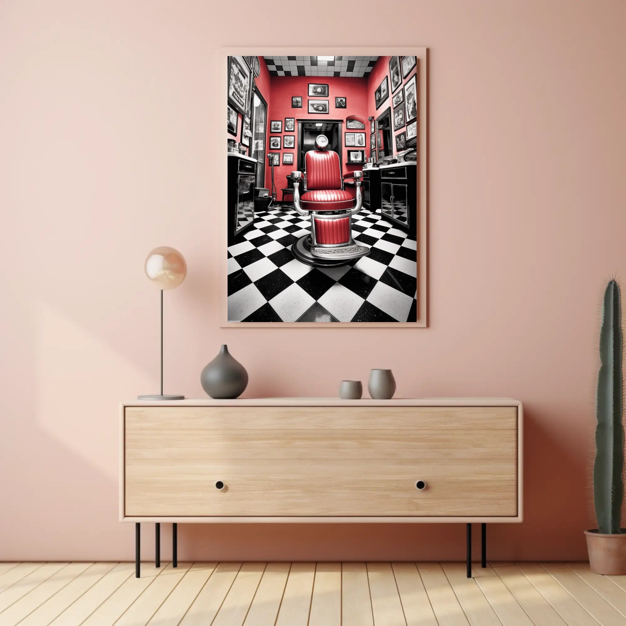 Classic Barber Shop Ambiance Poster