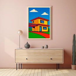 Modern Pop Art House Modern Poster
