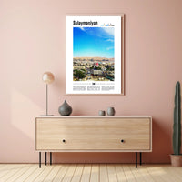 Sulaymaniyah Cityscape: Dynamic Kurdistan Travel Poster PosterGoat