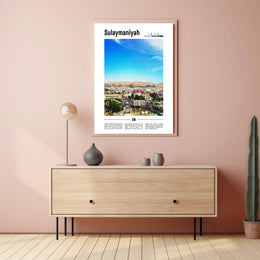 Sulaymaniyah Cityscape: Dynamic Kurdistan Travel Poster PosterGoat