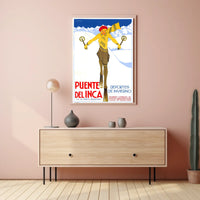 Puente Del Inca Winter Sports Poster