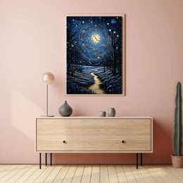 Celestial Nightscape Poster PosterGoat
