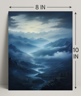 Mystical Mountain Valley Poster