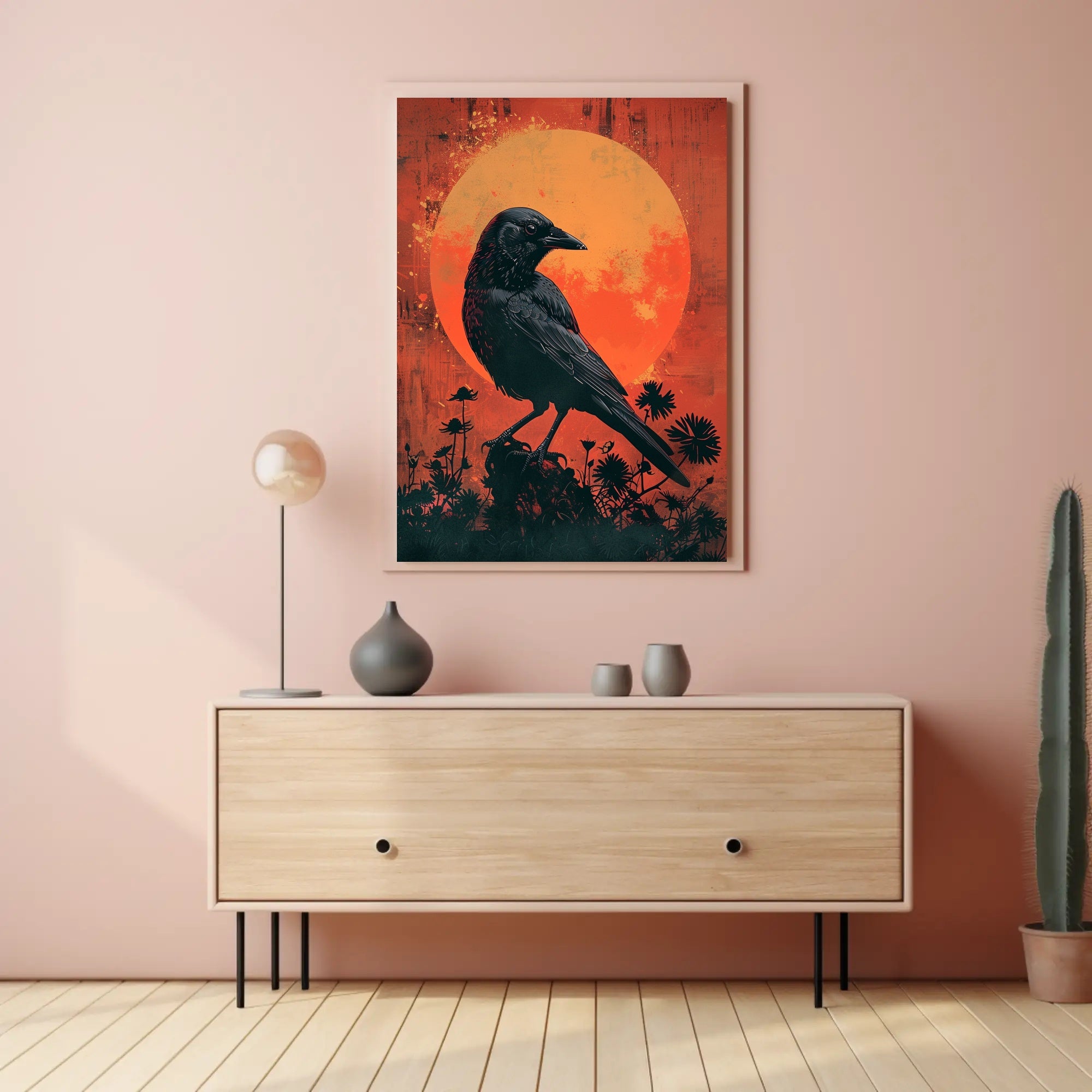 The Majestic Crow Art Print Poster for Home Decor and Nature Lovers PosterGoat