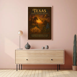 Texas Where the West Begins Poster
