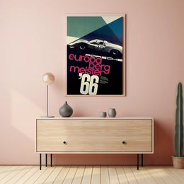 Porsche Europa Bergmeister '66 Poster