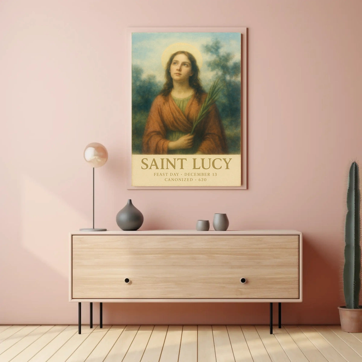 Saint Lucy Feast Day Poster