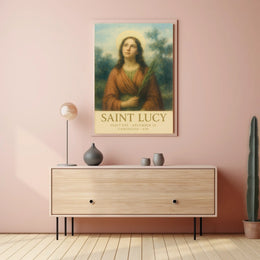 Saint Lucy Feast Day Poster