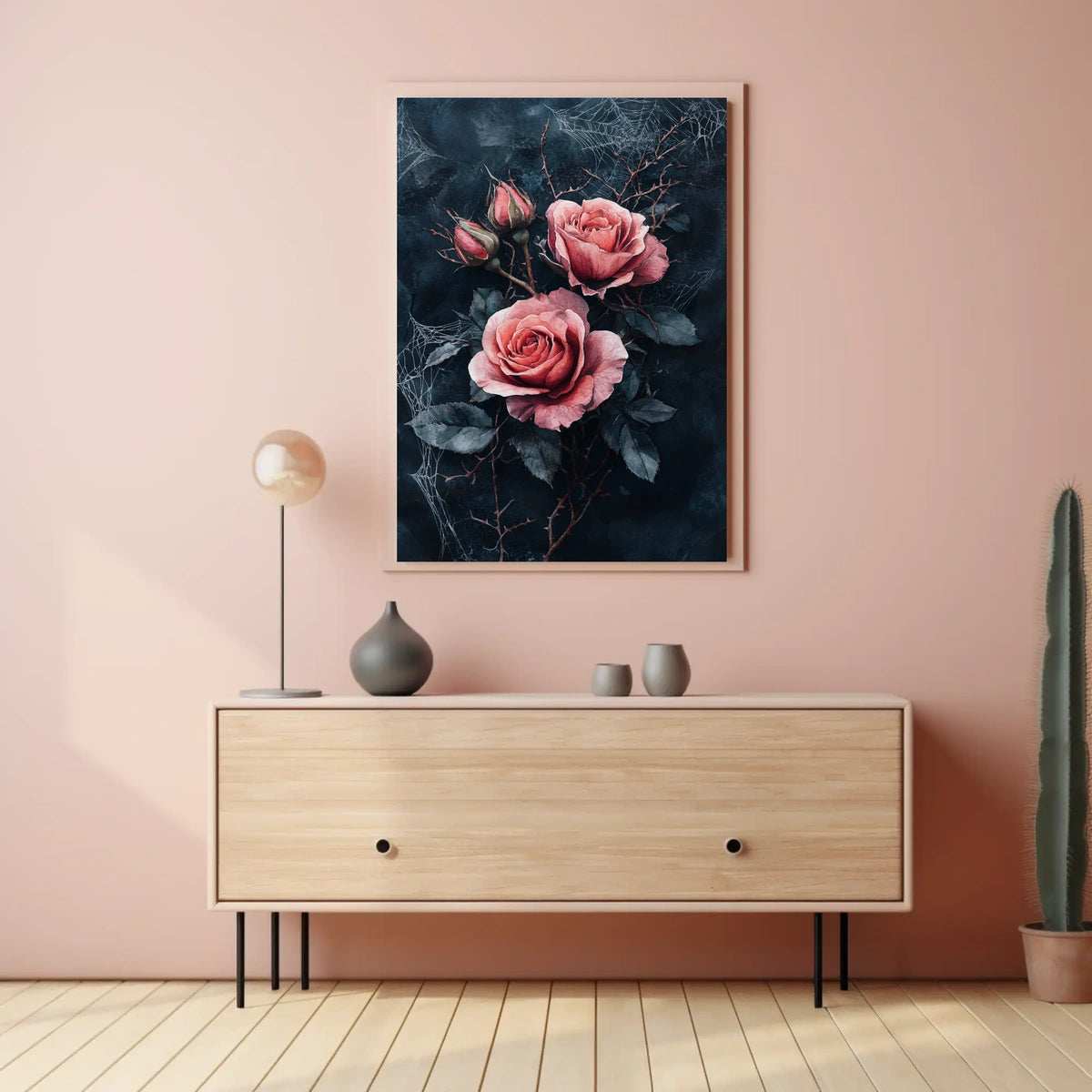 The poster features a dark moody design with a gothic romantic theme. At Travel Poster