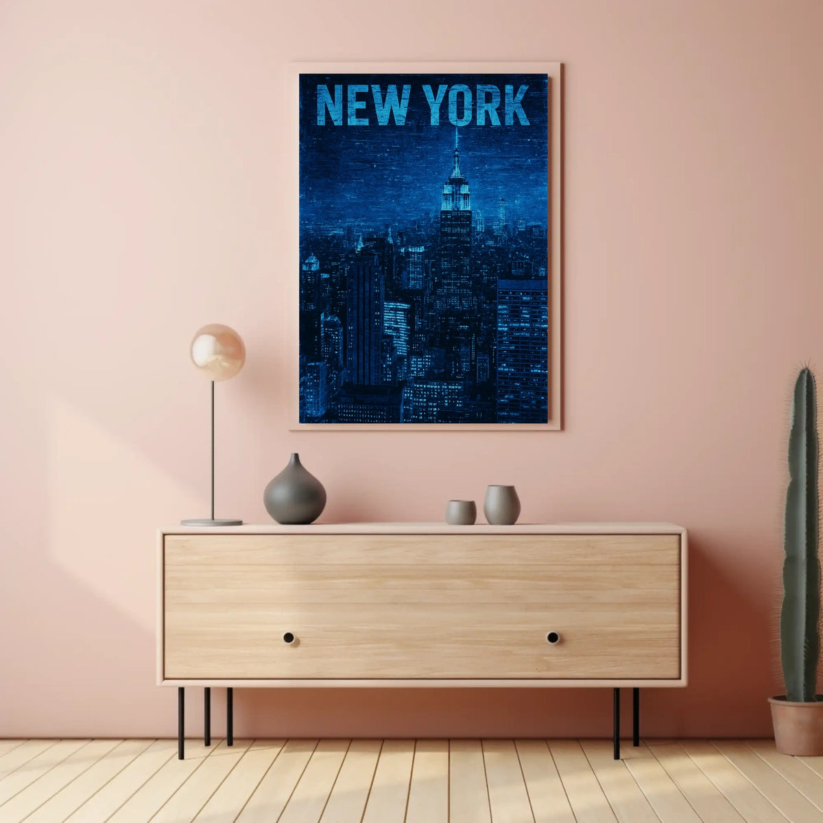 New York City Skyline Poster Wall Art Museum Quality 18x24