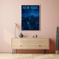 New York City Skyline Poster Wall Art Museum Quality 18x24