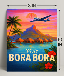 Visit Bora Bora Poster PosterGoat