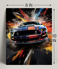 Speed And Color Explosion Poster