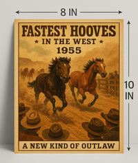 Western Horse Race Adventure Poster