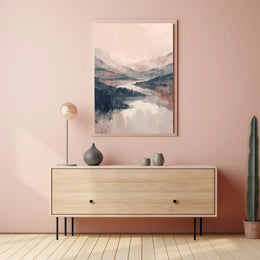 Serene Mountain Landscape Poster