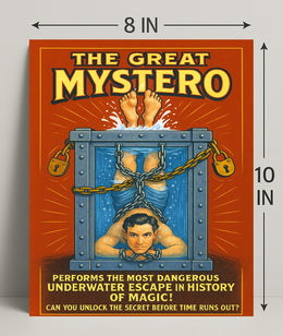 The Great Mystero Underwater Escape Poster PosterGoat