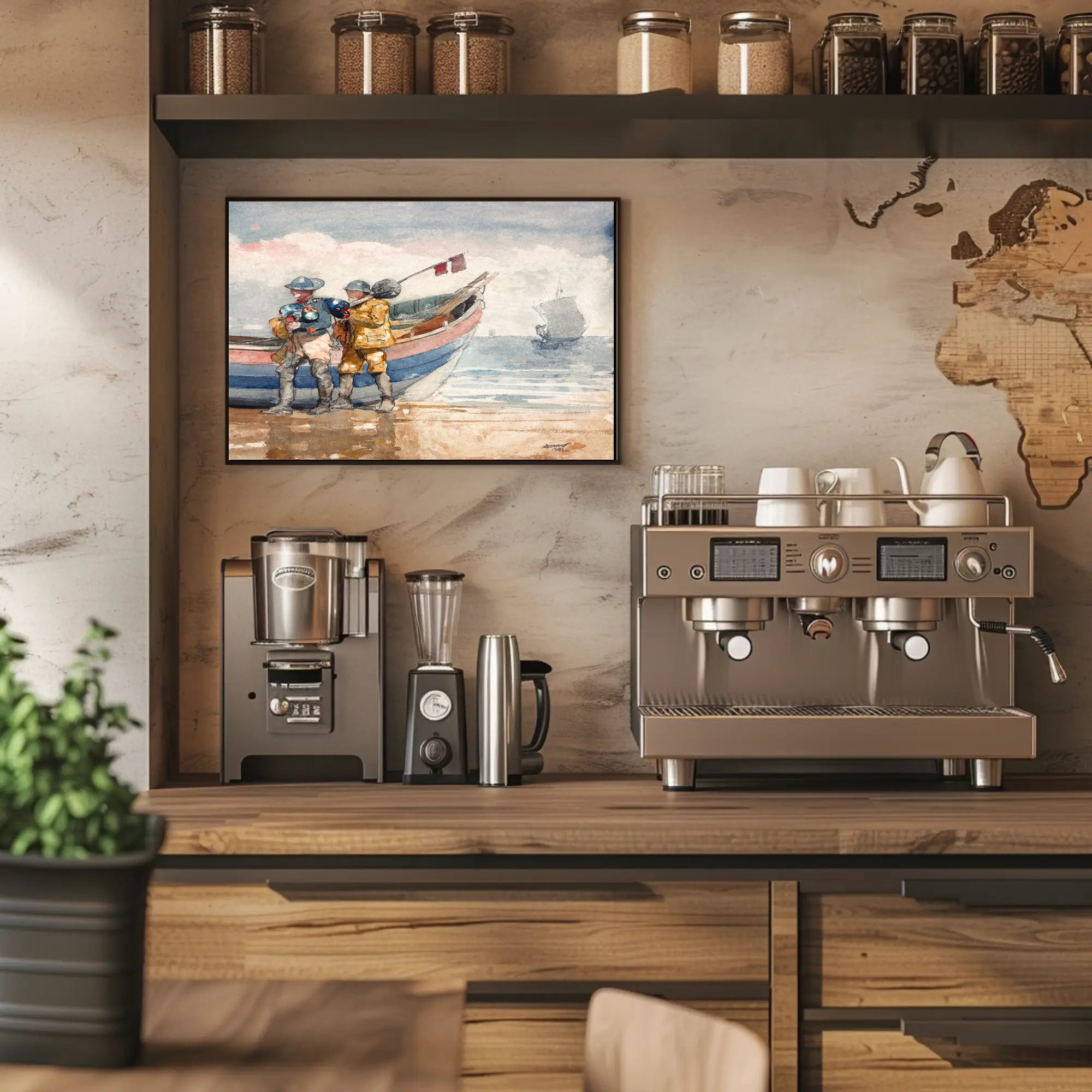 Coastal Fishermen Poster