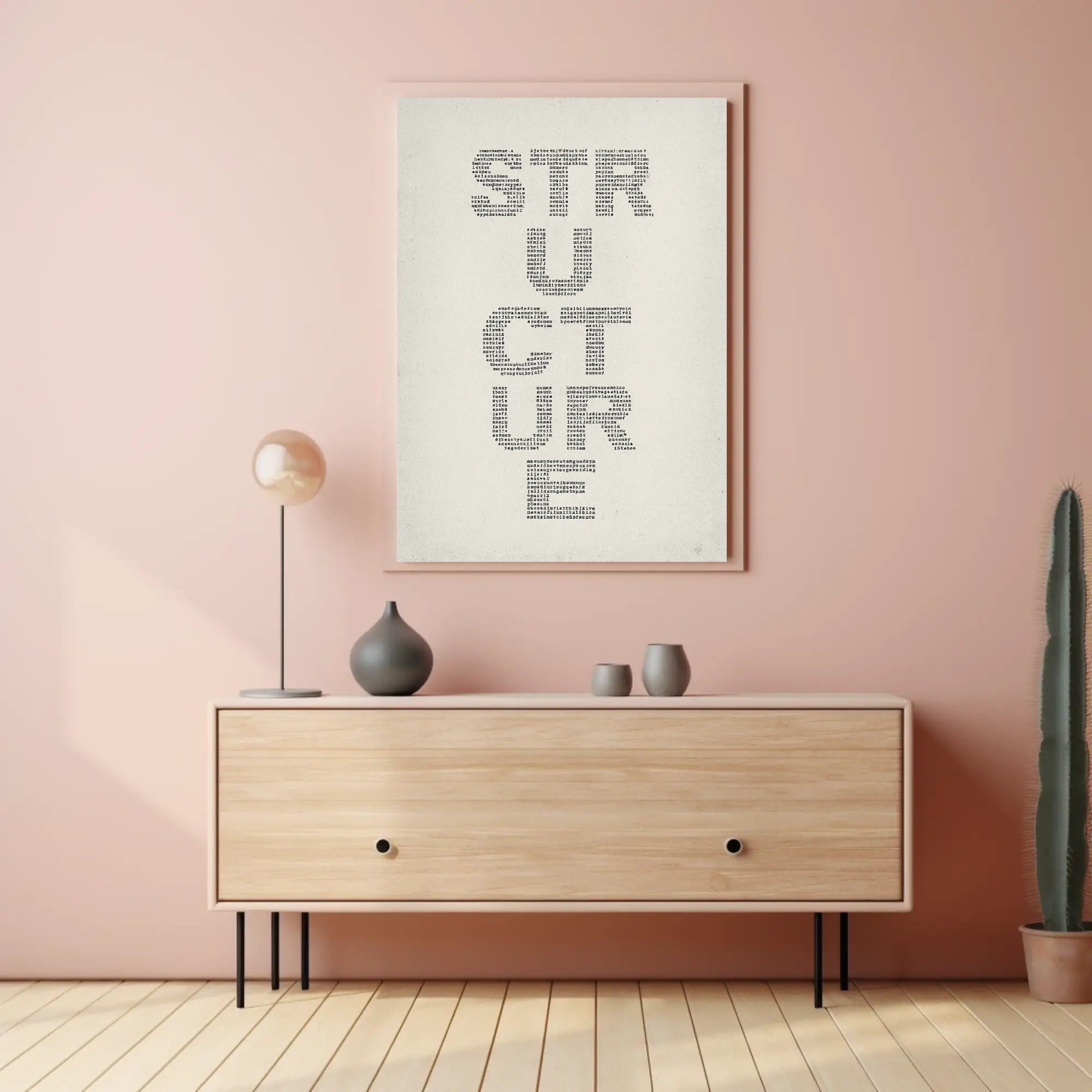 STRUCTURE Typography Art: Abstract or Artistic Poster