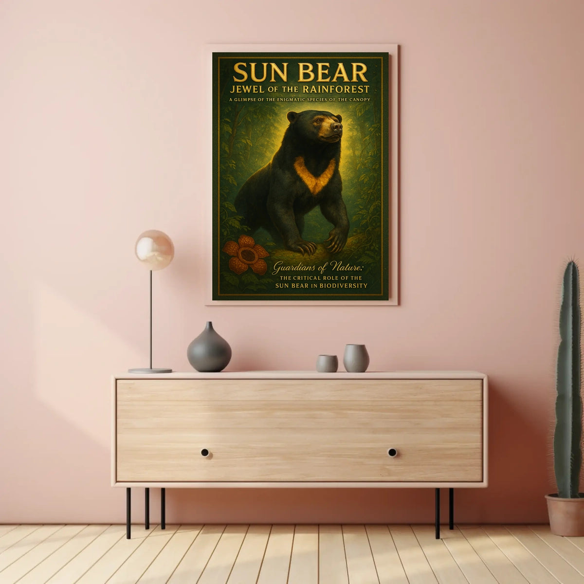 Sun Bear Jewel of the Rainforest Poster