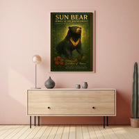 Sun Bear Jewel of the Rainforest Poster