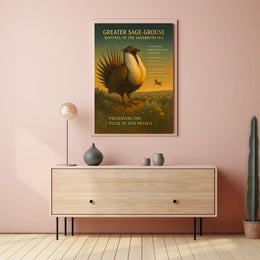 Greater Sage-Grouse Sentinel of the Sagebrush Sea Poster