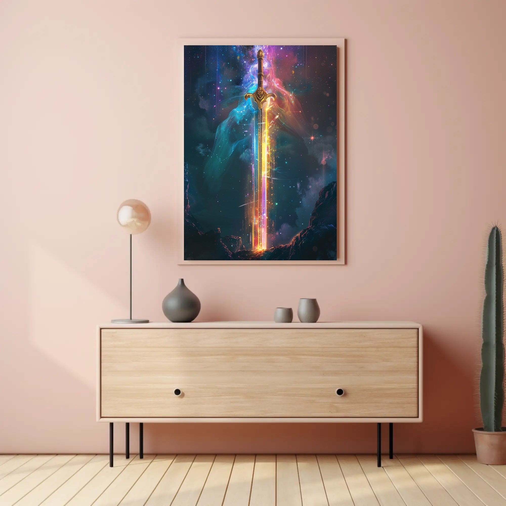 The Cosmic Sword Art Print Poster for Home Decor PosterGoat