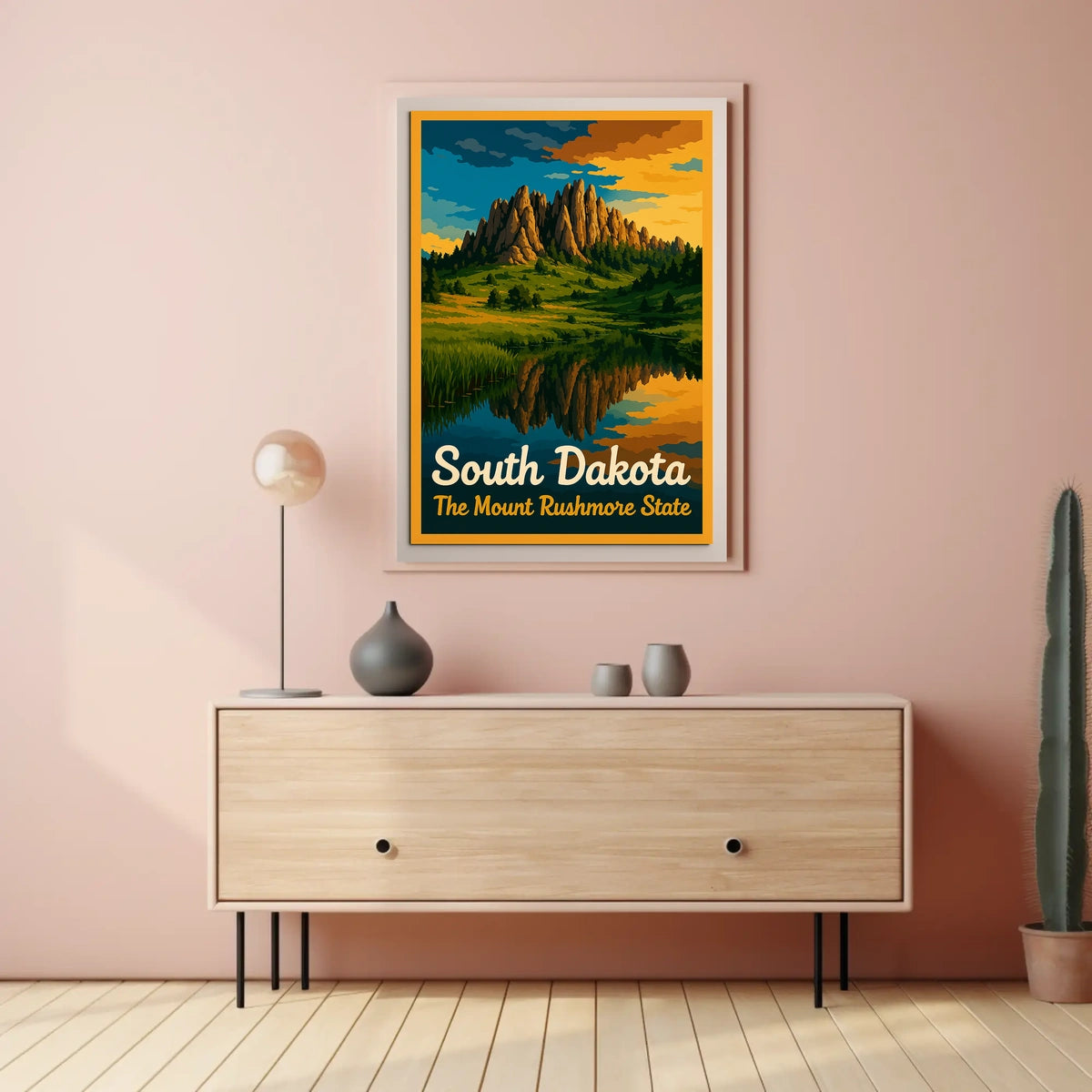 South Dakota The Mount Rushmore State Poster
