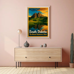 South Dakota The Mount Rushmore State Poster