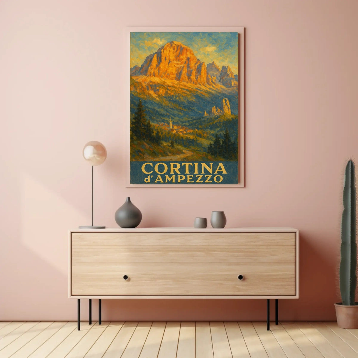 Cortina DAmpezzo Landscape Poster